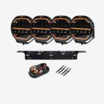 OZZ XR2 P7″ Kit de Luces de Conducción Negras 4-Pack