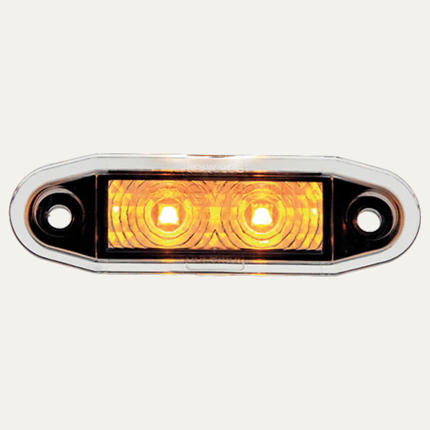 Äärivalo BOREMAN EASY FIT LED 77mm upotettava keltainen