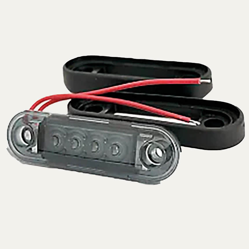 Äärivalo BRIODLIGHTS SMOKE LED 84mm punainen