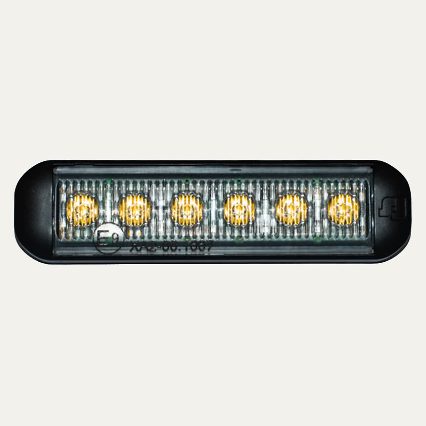 Tasovilkku FEDERAL SIGNAL NANOLED Class 2 107mm keltainen
