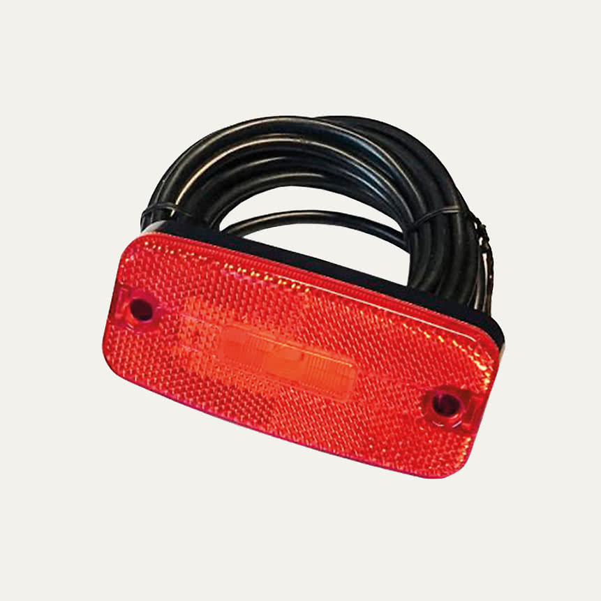 Äärivalo LED 113mm punainen 5m johto
