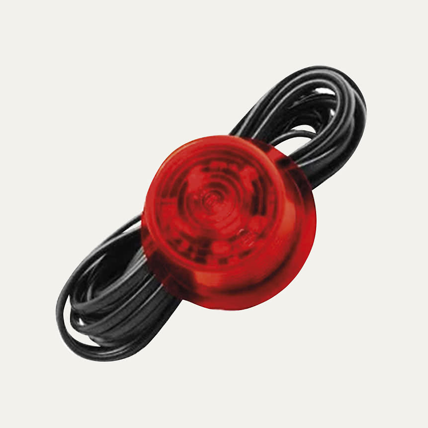 Äärivalo GYLLE LED punainen 6 lediä 10m kaapeli