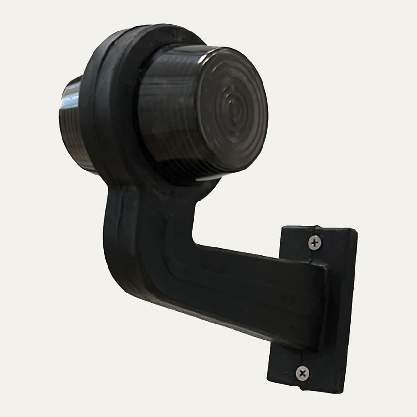 Kumivarsivalo GYLLE BLACK LINE LED pun/valk 195mm 5m kaapeli