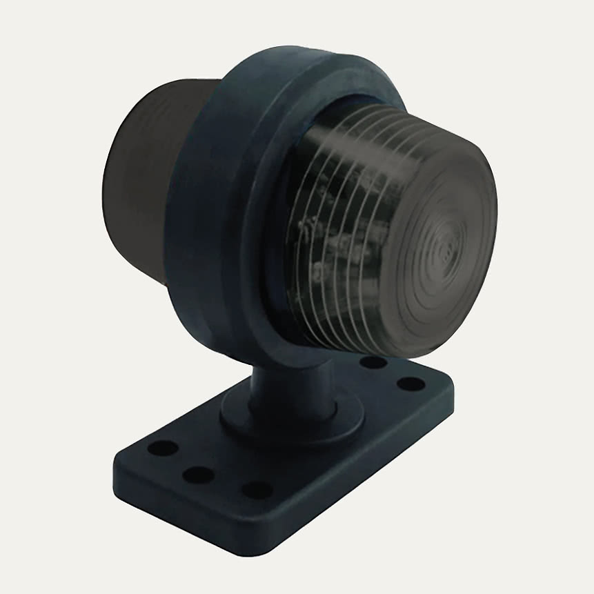 Kumivarsivalo GYLLE BLACK LINE LED pun/valk 6000K 5m kaapeli