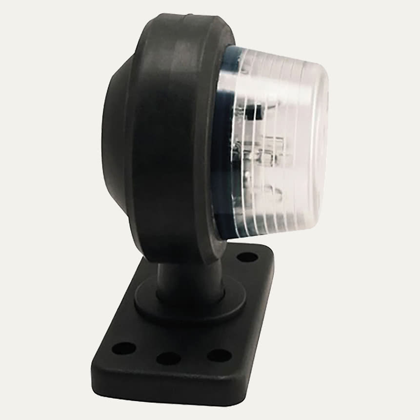 Kumivarsivalo GYLLE LED valkoinen taustalevyllä 6 lediä 5m kaapeli